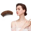 1 PC Brown Bump It Up Volume Inserts Hair Comb Invisible False Hair Clip Fluffy Hair Pad Styling Tool Accessories for Women Girls Ladies Increasing Hair Making Princess Puffy Hairstyle
