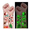 Partywind 275 Styles Glow Christmas Party Favors, Luminous Christmas Tattoos for Kids Stocking Stuffers Party Supplies Decorations, Holiday Tattoo Stickers Toys for Boys and Girls (24 Sheets)