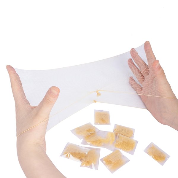 WeKen Pack of 20pcs Hair Nets Invisible Elastic Edge Mesh 50cm 20" Blonde
