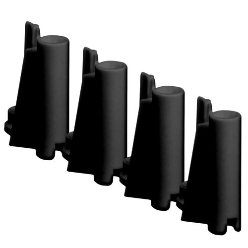 Figures Toy Company Set of 4 Black Mid Piece Ring Corner Posts Wrestling Action Figure Ring