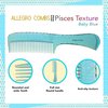 Allegro Comb 1004 Wide Tooth Detangling Hair Combs For Women, Stylists & Curly Hair Teasing Comb Mens Comb 1 Piece. (Baby Blue)
