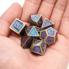 Metal dice Set D&D, Polyhedron DND Dungeons and Dragons Metal DND dice Set, Suitable for Pathfinder RPG Shadow Run Savage World and Other Role-Playing Game dice Sets