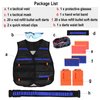 LUUFAN Tactical Vest Kit for NERF Guns Series with Reload Clips, Refill Darts, Wrist Band, Tactical Mask Protective Glasses and Darts Belts for Boys Girls Birthday Gift