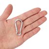 SAMLOO 30pcs Mini Aluminum Carabiner Spring Clip 2" Snap Hook Keychain for Outdoor Camping Hiking Fishing Traveling Backpack Bottle
