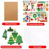 Christmas Cards Christmas Tree Card Making Craft Kits for Kids DIY Holiday Greeting Card Bulk for Classroom Activities Party Favors