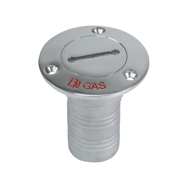 Whitecap Industries 6123C Stainless Steel Hose Deck Fill with Key - 90°