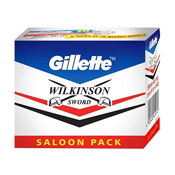 Gillette 100 X Wilkinson Sword Double Edge Safety Razor Blades