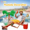 Playbees Inflatable Palm Tree Cooler 28" - Blow Up Palm Tree Party Cooler, Luau Hawaiian Tropical Beach Theme, Summer Swimming Pool Party Decorations - Outdoor Party Supplies - Kids Adults Birthday