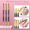32pcs Nail Art Brushes,Acrylic Nail Brush,Nail Brushes For Nail Art,Nail Art Dotting Tool Set,Nail Art Tool Set,Nail Art Liner Brush,Nail Dust Brush,Nail Drawing Pens For Beginners And Salon Home Use