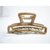 Generic Faux bamboo wood medium/small metal slim hair claw clip for fine hair