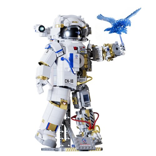 PinkBee Astronaut Building Blocks Set for Adults, Space Toys Kits Spaceman Collectible Model Decor Display Birthday for Old Kids Men Boys Girls 8-12 7-9 Compatible with Lego (1449 PCS)