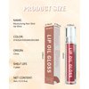 Hydrating Lip Tint Stain-1Pcs Tinted Plumping Lip Glow Oil, Moisturizing Water Lip Stain Makeup, Pigmented Non-Sticky Vegan Lip Gloss, Multi-Use Lip & Cheek Tint, Nude Glossy Finish, Cruelty Free-03#