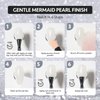 GAOY Chrome Nail Powder, Mirror Effect Pearlescent Shimmer Glitter Pigment Mermaid Aurora Nail Art Decorations, Pearl White