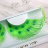 HALLOWEEN Pride Rainbow colorful parade false eyelashes (Green Leopard)