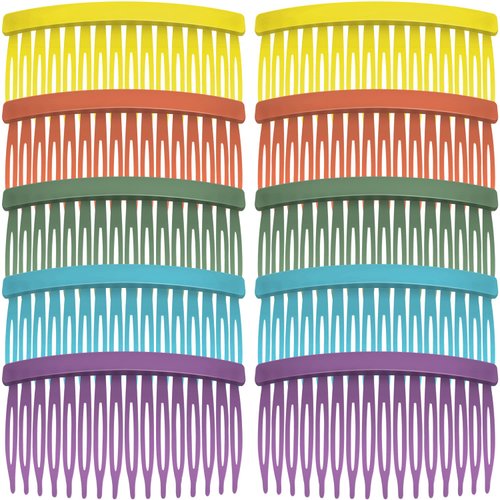 MARY LAVENDER Side Hair Comb for Women Hold Bangs Twist Comb French Twist Hair Pin Clips Hair Accessories Decorative Comb for Kids Girls 10pcs