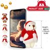Skylety 20 Pcs 2.36 Inches Christmas Mini Stuffed Bears Tiny Animal Plush Toy Small Bear Keychain Small Jointed Bears Doll Gift for Christmas Tree Decorations Xmas Stockings Birthday