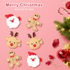 Christmas Hair Clips for Kids Toddler Baby Girls Cute Reindeer Antler Santa Claus Gingerbread Holiday Hair Accessories Fully Lined Alligator Barrettes Teens Little Girls Xmas Gift Set 6 Pcs