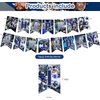 Cowboys Party Supplies,Dallas Soccer Party Decorations Includes Banner, Cake Toppers, Balloon for Party Decorations