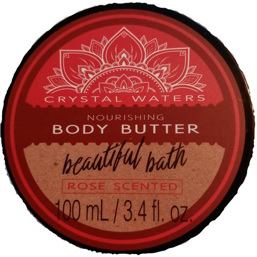 Generic Crystal Waters Nourishing Body Butter Rose Scented Beautiful Bath, Pink