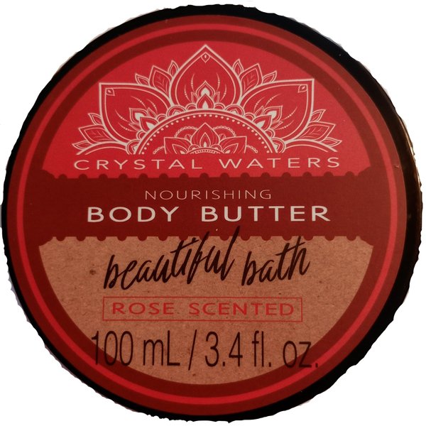 Generic Crystal Waters Nourishing Body Butter Rose Scented Beautiful Bath, Pink