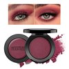 HOOMUSS Single Berry Eyeshadow Shimmer, Handmade Pressed Eyeshadow Palette Long Lasting With No Creasing, Intense Color Pigmented Dark Red Eye Shadow (Cranberry)