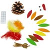 4E's Novelty 4 Pack Pinecone Turkey Craft Kit - DIY Thanksgiving Crafts for Kids & Adults, Thanksgiving Table Decorations, Turkey Arts and Crafts for Kids, Thanksgiving Centerpiece Craft for Kids
