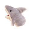 LUOZZY Cute Plush Shark Hand Puppet Shark Puppets Toys, Kids Hand Puppets Plush Shark Toys Soft Shark Gloves Figure, Gray