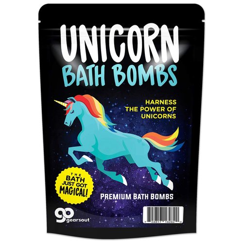 Unicorn Bath Bombs – Unicorn Bath Balls Funny Unicorn Gifts for Girls Unicorn Bath and Body Gifts for Women Pretty Bath Bombs Stocking Stuffers for Girls Fun White Elephant Ideas Secret Santa Gifts