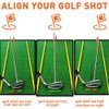 THE GOLFER STORE Golf Alignment Rods, Golf Swing Trainer Aid Golf Club Alignment Stick Corrector Help Visualize and Align Your Golf Shot Golf Alignment Aids