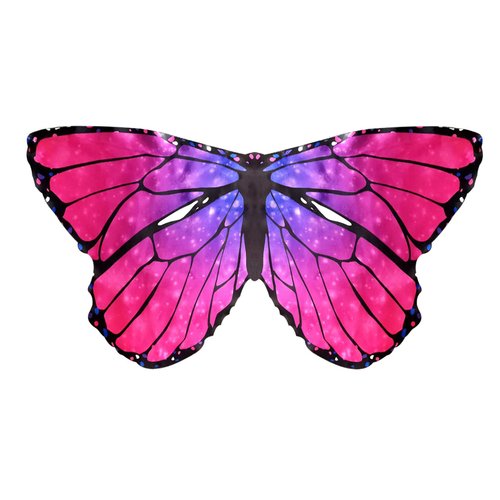 D.Q.Z Kids Monarch Butterfly Wings for Toddlers Girls Dress Up Costumes for Play Children Princess Halloween Party Favors (Rose)