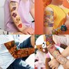 CHARLENT Kids Full Half Sleeves Temporary Tattoos - 27 Sheets Mixed Full Half Arm Tattoos Stickers for Boys Girls Birthday Party Favors Goodie Bag Fillers