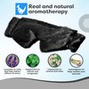 Huggaroo Gem | Super Plush Heated Eye Mask and Sleep Mask with Gel Ice Pack – Stocking Stuffer – Soft, Washable Cover - Black