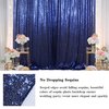 AMZLOKAE Sequin Backdrop Curtain Navy Blue 4FTx7FT Shimmer Curtain Panel Photography Backdrop Sequin Baby Shower Curtain Glitter Backdrop for Wedding Backdrop Sparkle Payette Sequin Backdrop
