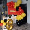 Red Black Yellow Balloons, 50 Pcs 12 Inches Cartoon Birthday Party Balloons with Confetti Balloon, Cartoon Game Theme Balloons for Kids Birthday Baby Shower Carnival Party Decor