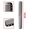 Aluminum Hair Comb Metal Cutting Hairdressing Barbers Salon Professional Combs Anti-Static Ultra Thin 18cm