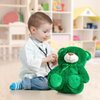 WENMOTDY Super Color Teddy Bear Stuffed Animals Plush Toy for Children Girlfriend Family Congratulations Baby Shower Birthday Green 14 inch