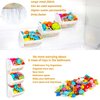 Ligereza bath toy holder 3 Piece Set, Free Arrangement bath toy organizer, Multi-functional bathtub toy holder, Quickly Fish Out bath toy, bath toy holder for Easily Organise and Sort Toys