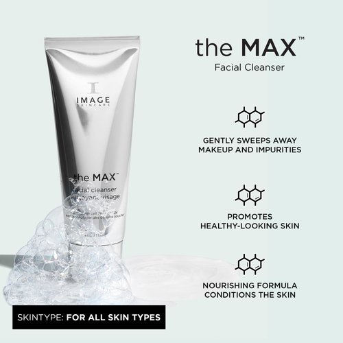 IMAGE Skincare, the MAX Facial Cleanser, Silky Face Wash with Peptides for Youthful Looking Skin, 4 fl oz