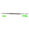 Green Goddess Supply - Wax Carving Tool Set with Removable Silicone Cap - Silver with Green Tips - 121mm