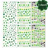 6 Sheets St. Patrick's Day Nail Art Stickers Green Shamrock Nail Stickers 3D Self Adhesive Nail Decals Shamrocks Nail Designs Green Nail Art Supplies for Women Girls St. Patrick's Day Nail Decoration