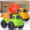 UOYLEYVN Toddler Toys for 1 Year Old Boy, Dump Truck Toys and Mixer Cement, BPA Free, Phthalates Free, PVC, Outdoor Toys for Toddlers 1-3, Ideal Toy Cars for 2 3 4 Year Old Boy Christmas Birthday Gift