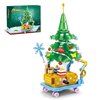 KAZI Christmas Tree Building Toys for Kids,Christmas Toys Sets for Boys Girls Ages 8+,Mini Christmas Tree Decorations for Tabletop and Home,Christmas Party Favors