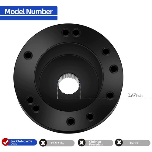 DoonMi Universal Golf Cart Adapter for Most Golf Carts Club Car DS (ClubCar DS)…