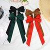 4PCS Silky Satin Hair Bows Hair Clip Black Red Hair Ribbon Clips for Women Ponytail Holder Hair Accessories Alligator Clips Bow for Women Girls Toddlers Teens Kids