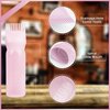 BLAAROOM Root Comb Applicator Bottle 6 Ounce, 2 Pack Hair Oil Applicator Bottle, Hair Dye Bottle Applicator Tools with Hair Oil Dispenser Root Comb Brush for Hair Oiling Applicator - Pink