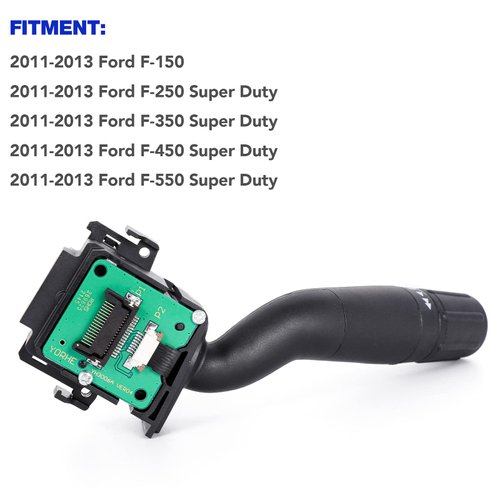 Windshield Wiper Switch Multi-Function Turn Signal Switch Replacement for 2011 2012 2013 Ford F150 F250 F350 F450 F550 Super Duty, SW-6874, BC3Z-13K359-BA
