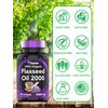 tnvitamins Organic Flaxseed Oil Softgels: 2000 mg x 90 Softgels | High in Omega-3 Fatty Acids | Flaxseed Oil Supplement for Women & Men | Non-GMO