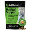 Pet Honesty Cat Hairball Support Chews, Hairball Remedy Cat Treats, Cat Furball Treatment, Supports Skin & Coat, Digestion, Cat Vitamins & Supplements & Hairball Medicine, Chicken (30-Day Supply)