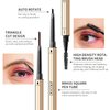 Docolor Makeup Micro Brow Pencil, Definer Eyebrow Pencil,Dual-Sided,Ultra-Fine Mechanical Pencil, Soft Brown and Black,2 Count