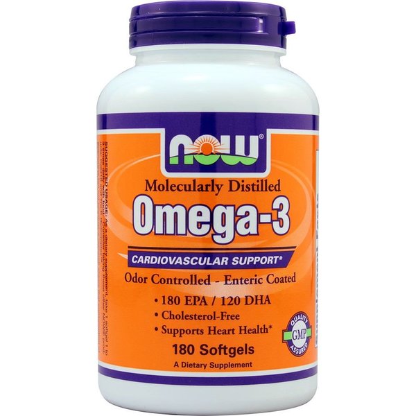 Molecularly Distilled Omega-3 1000 Milligrams 180 Sgels Fish Oil